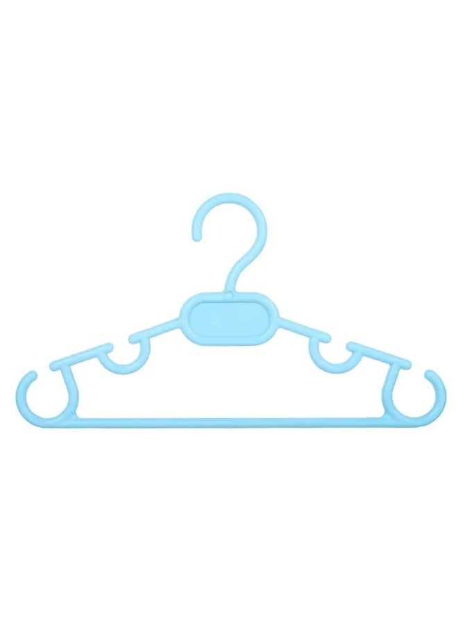 favilla Heavy-duty plastic children's clothes hanger set - non-slip design with side openings - 12-piece set (multiple colors). - Image 3